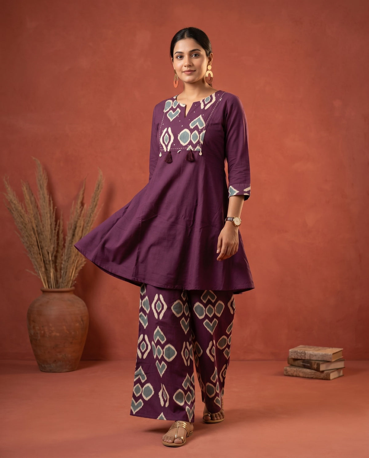 Amrah Wholesale Naisha K 888 Cotton Kurti Pant Set