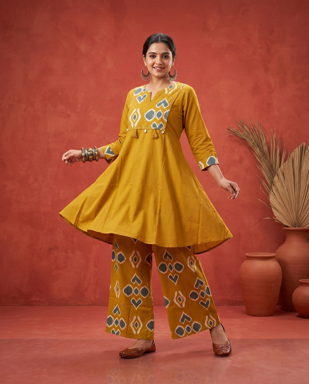 Amrah Wholesale Naisha K 888 Cotton Kurti Pant Set