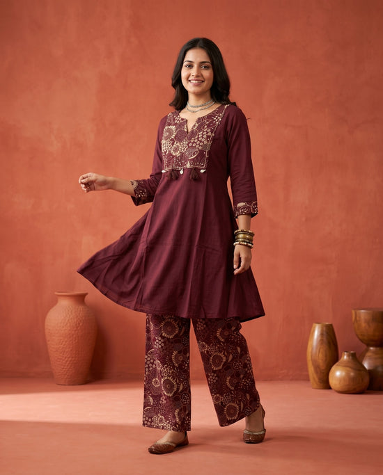 Amrah Wholesale Naisha K 888 Cotton Kurti Pant Set