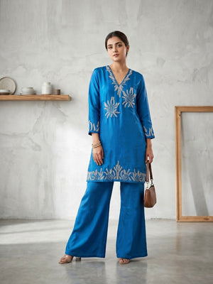 Naisha K 890 Roman Glass Beads Work Kurti Pant Set Collection - Amrah Wholesale