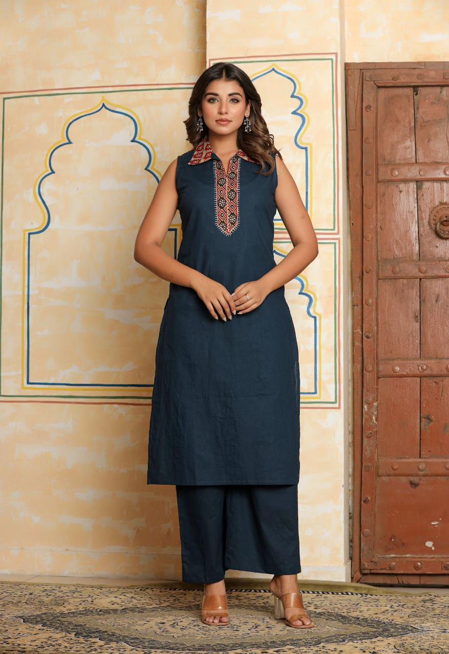 Amrah Wholesale Naisha K 911 Cotton Kurti Pant Set
