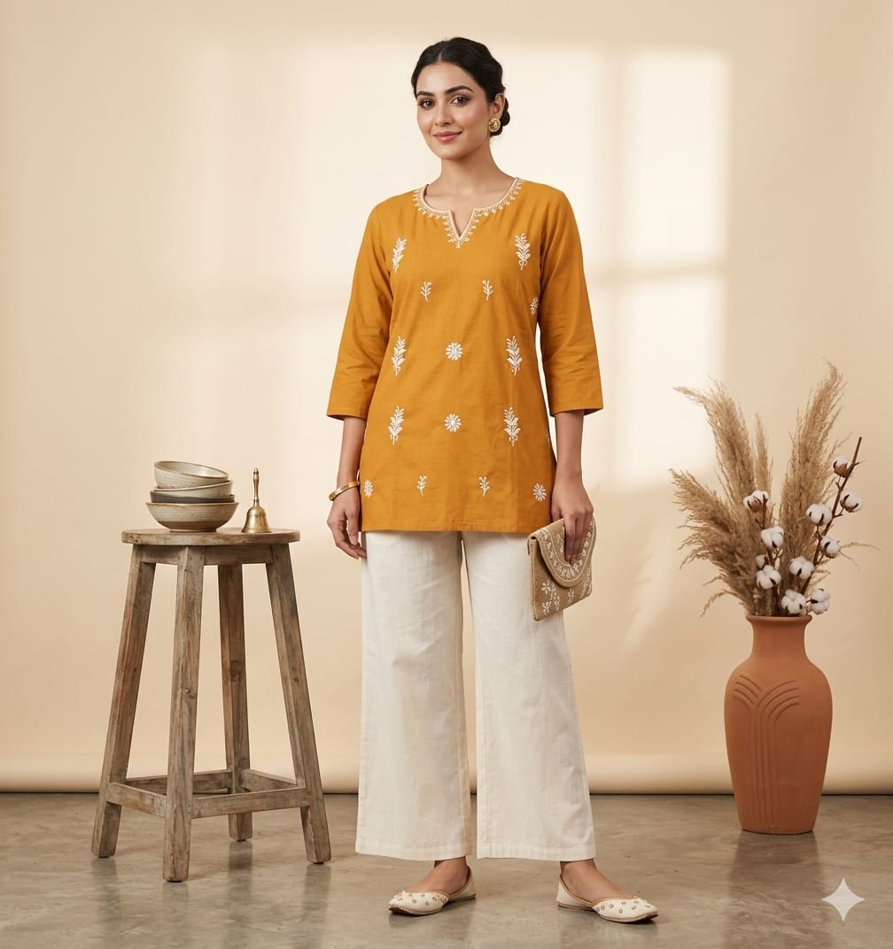 Amrah Wholesale Naisha K 912 Cambric Cotton Tops