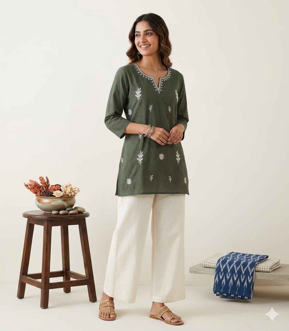 Amrah Wholesale Naisha K 912 Cambric Cotton Tops