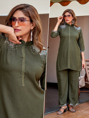 Amrah Naisha K 926 Viscose Co Ord Set Wholesale
