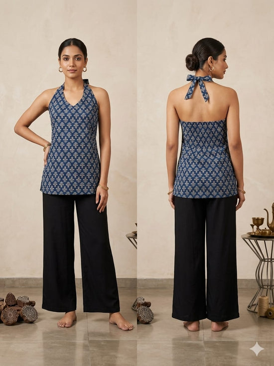 Amrah Naisha K 938 Cotton Printed Fancy Sleeveless Tops