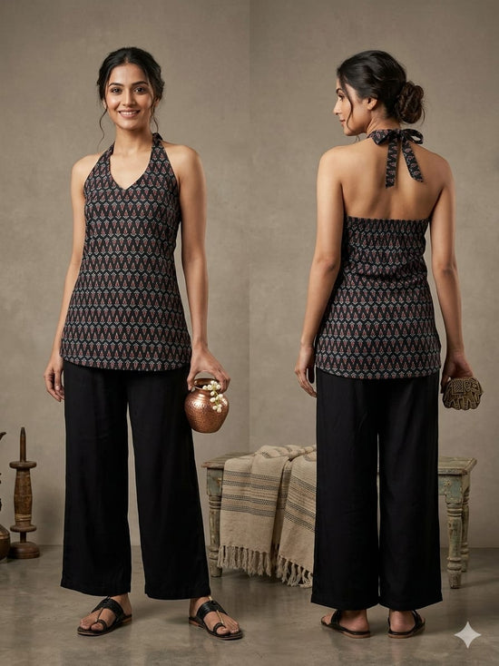 Amrah Naisha K 938 Cotton Printed Fancy Sleeveless Tops