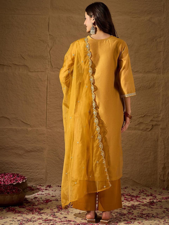 Amrah Navya Kurti 243 Jacquard Kurti Pant Dupatta Set - Amrah Wholesale