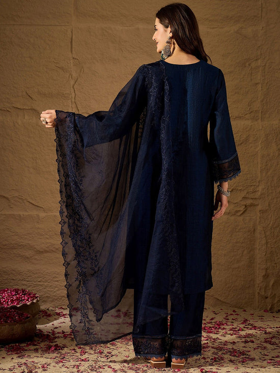 Amrah Navya Kurti 244 Silk Blend Kurti Pant Dupatta Set