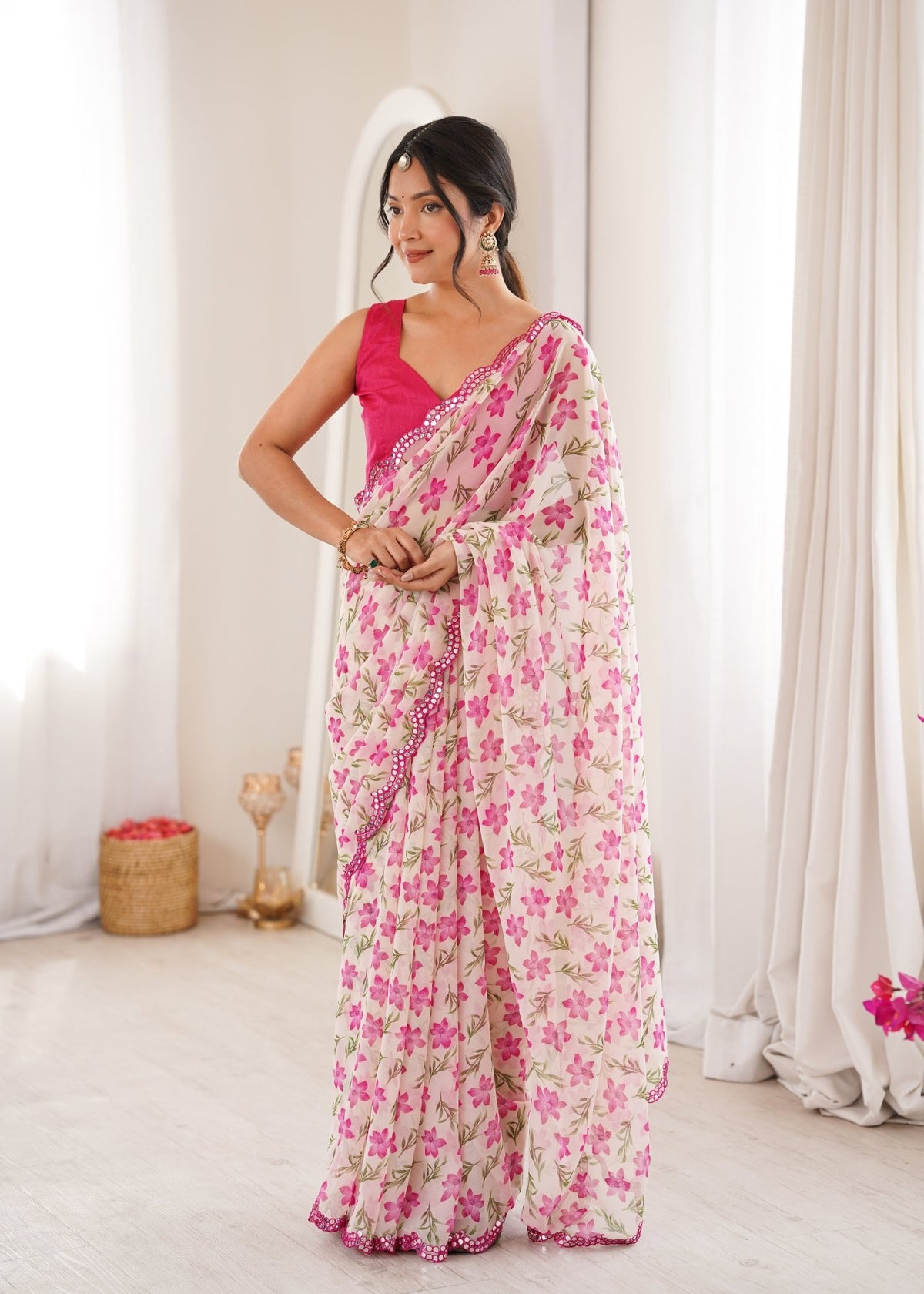 Amrah Wholesale Pari 77 Heavy Georgette Saree - Amrah Wholesale
