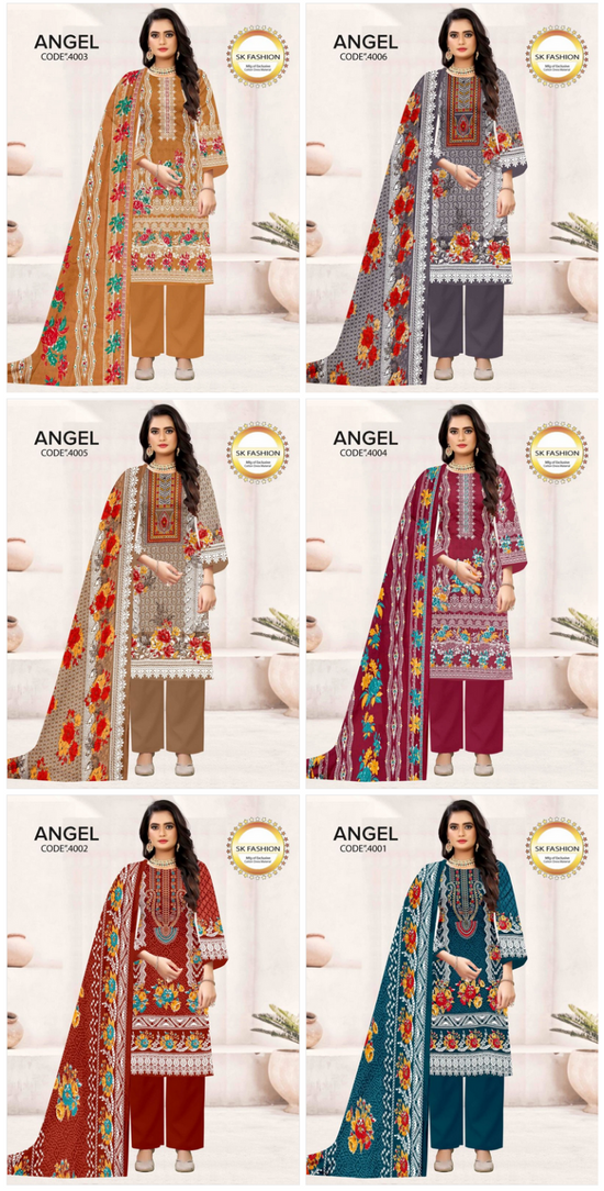 Amrah Wholesale Royal Angel Vol 4 Soft Cotton Printed Dress Material