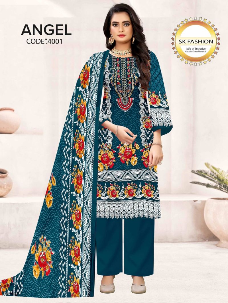 Amrah Wholesale Royal Angel Vol 4 Soft Cotton Printed Dress Material