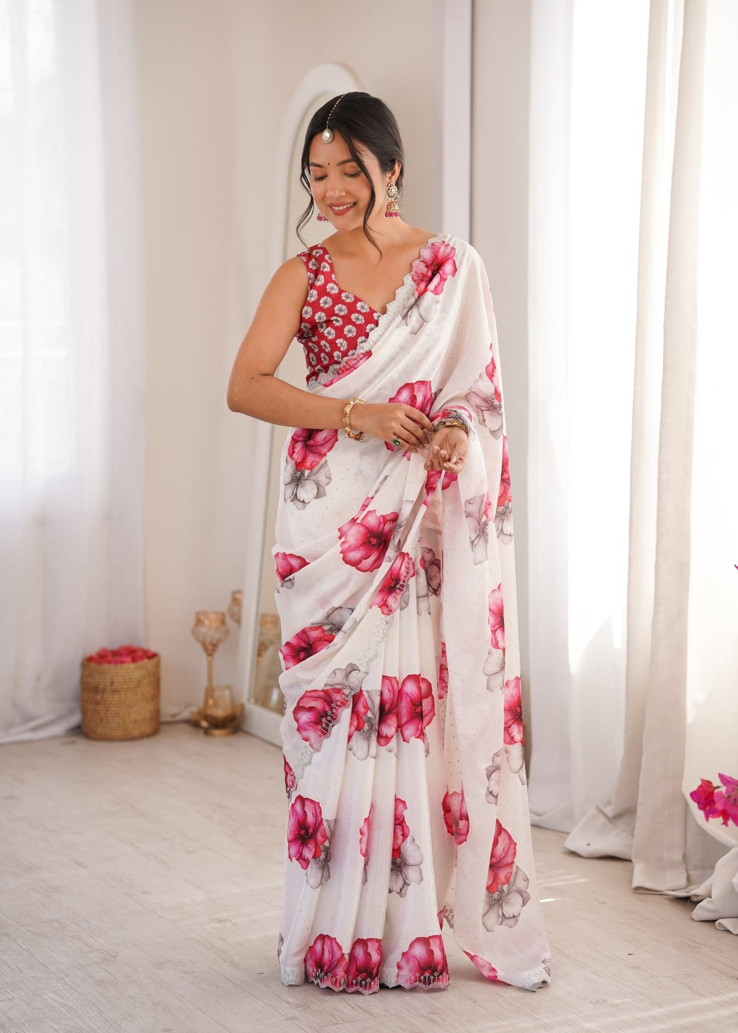 Amrah Sanket Vol 1 Chinon Saree Collection - Amrah Wholesale