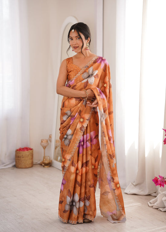 Amrah Sanket Vol 1 Chinon Saree Collection - Amrah Wholesale