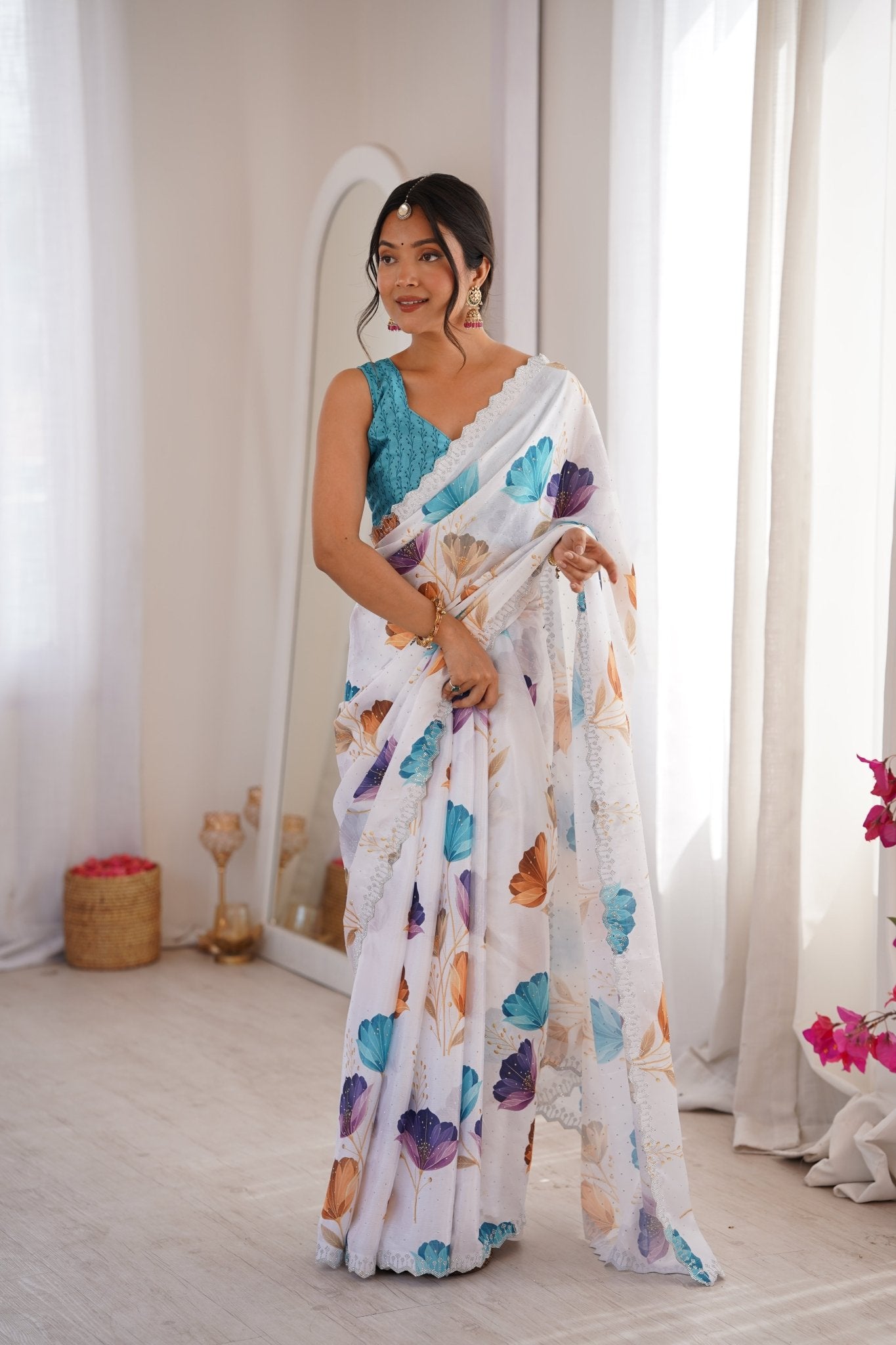 Amrah Sanket Vol 1 Chinon Saree Collection - Amrah Wholesale