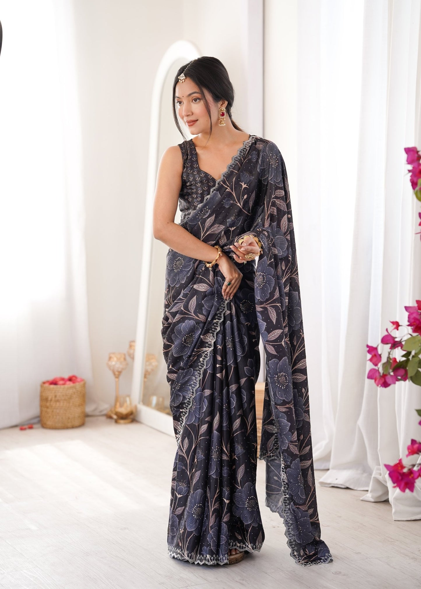 Amrah Sanket Vol 1 Chinon Saree Collection - Amrah Wholesale
