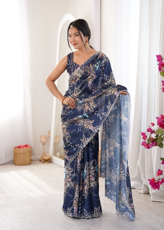 Amrah Sanket Vol 1 Chinon Saree Collection - Amrah Wholesale