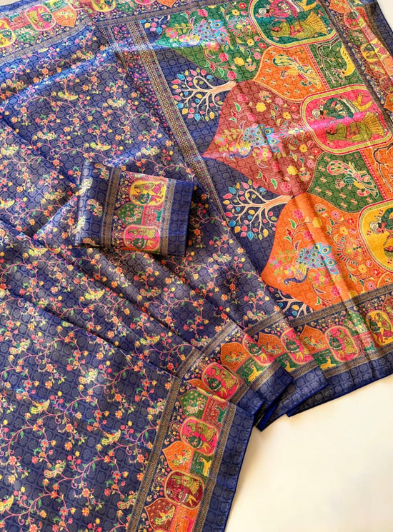 Amrah Scjb Rajwadi A Pashmina Silk Saree Collection