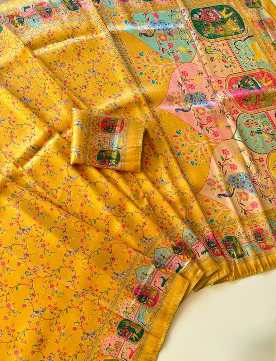 Amrah Scjb Rajwadi A Pashmina Silk Saree Collection