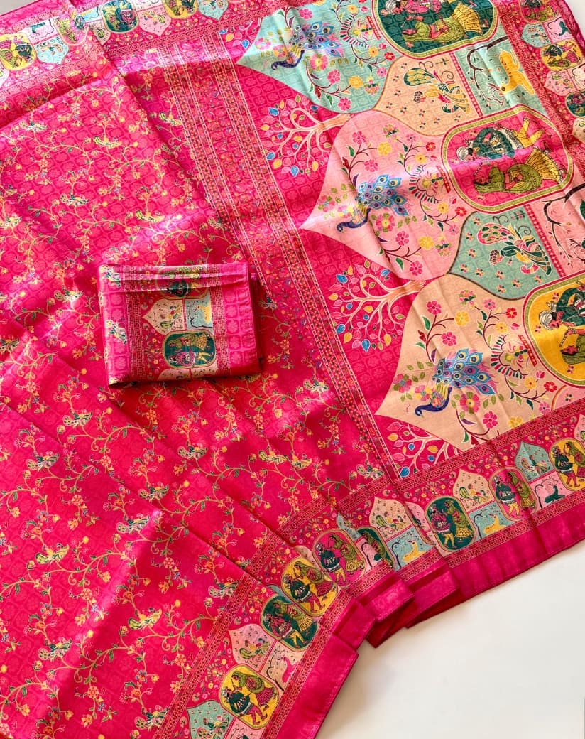 Amrah Scjb Rajwadi A Pashmina Silk Saree Collection