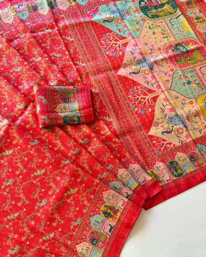Amrah Scjb Rajwadi A Pashmina Silk Saree Collection