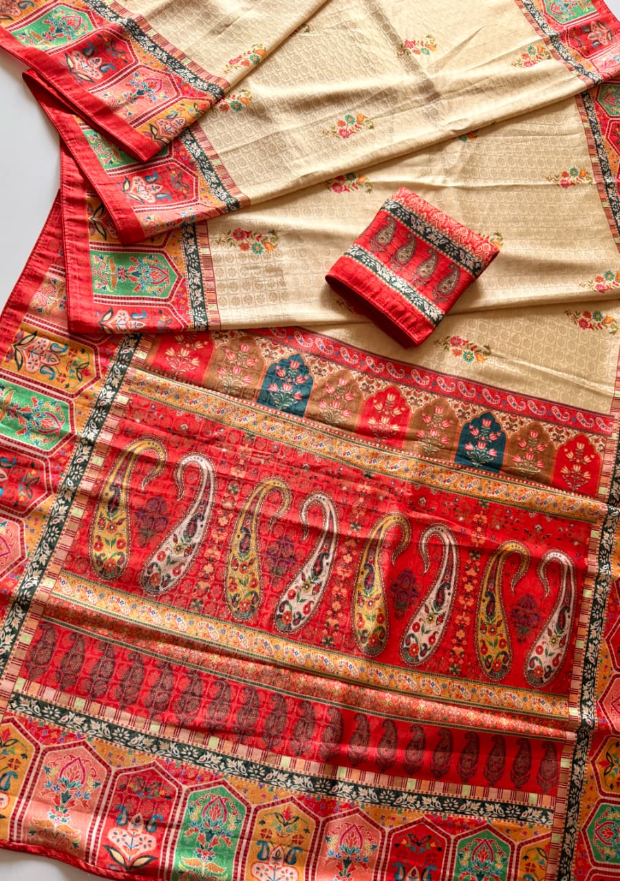 Amrah Scjb Rajwadi B Dola Silk Saree Collection