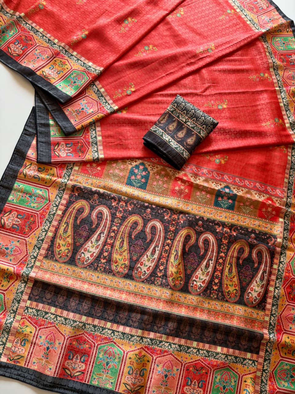 Amrah Scjb Rajwadi B Dola Silk Saree Collection