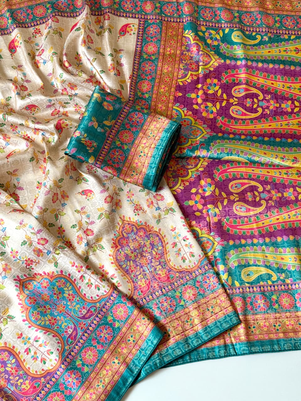 Amrah Scjb Rajwadi C Pashmina Silk Saree Collection