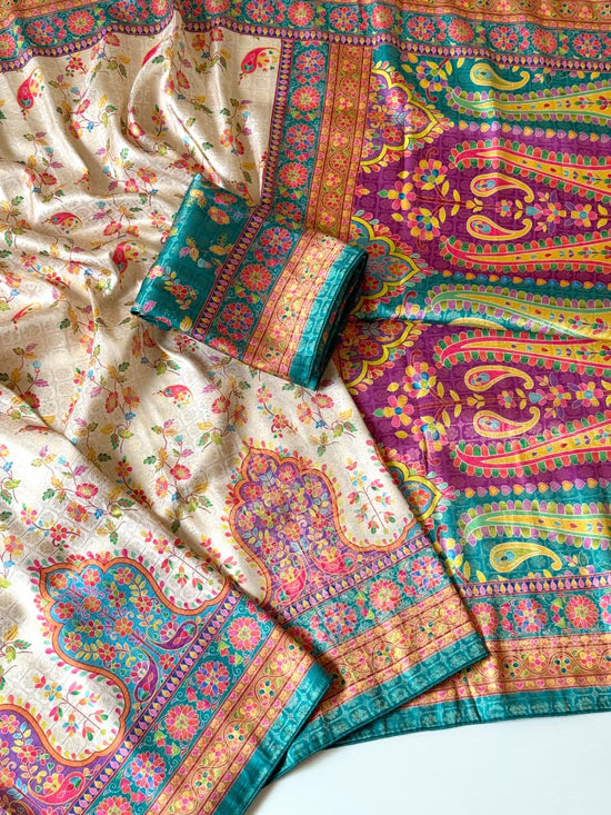 Amrah Scjb Rajwadi C Pashmina Silk Saree Collection
