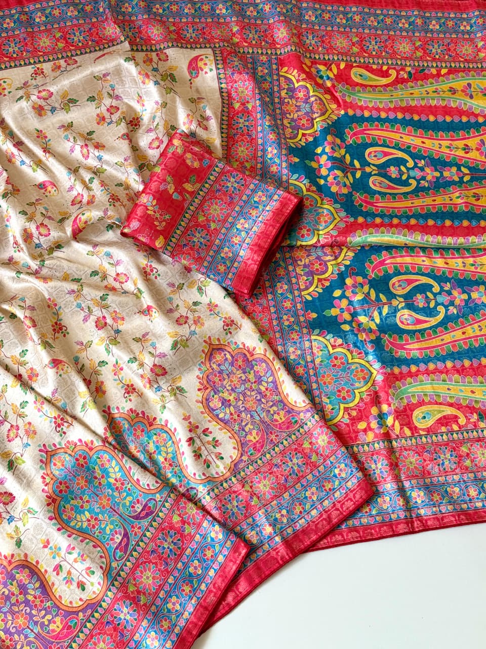 Amrah Scjb Rajwadi C Pashmina Silk Saree Collection