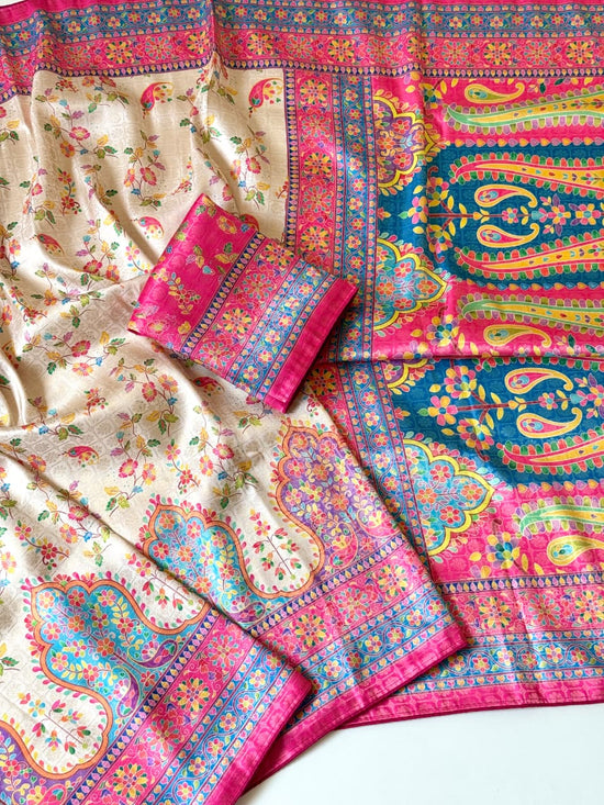 Amrah Scjb Rajwadi C Pashmina Silk Saree Collection