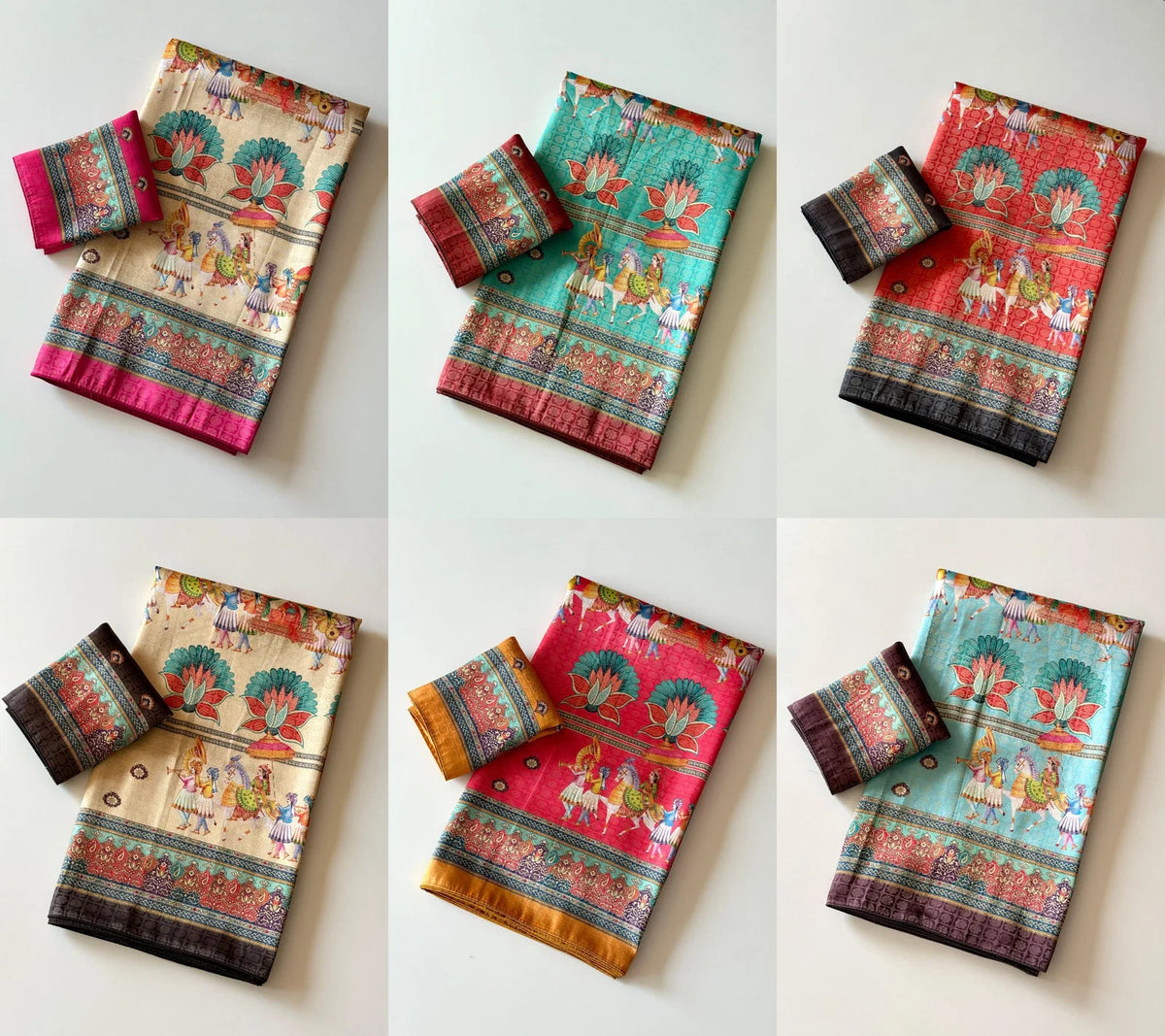 Amrah Scjb Rajwadi D Pashmina Silk Saree Collection