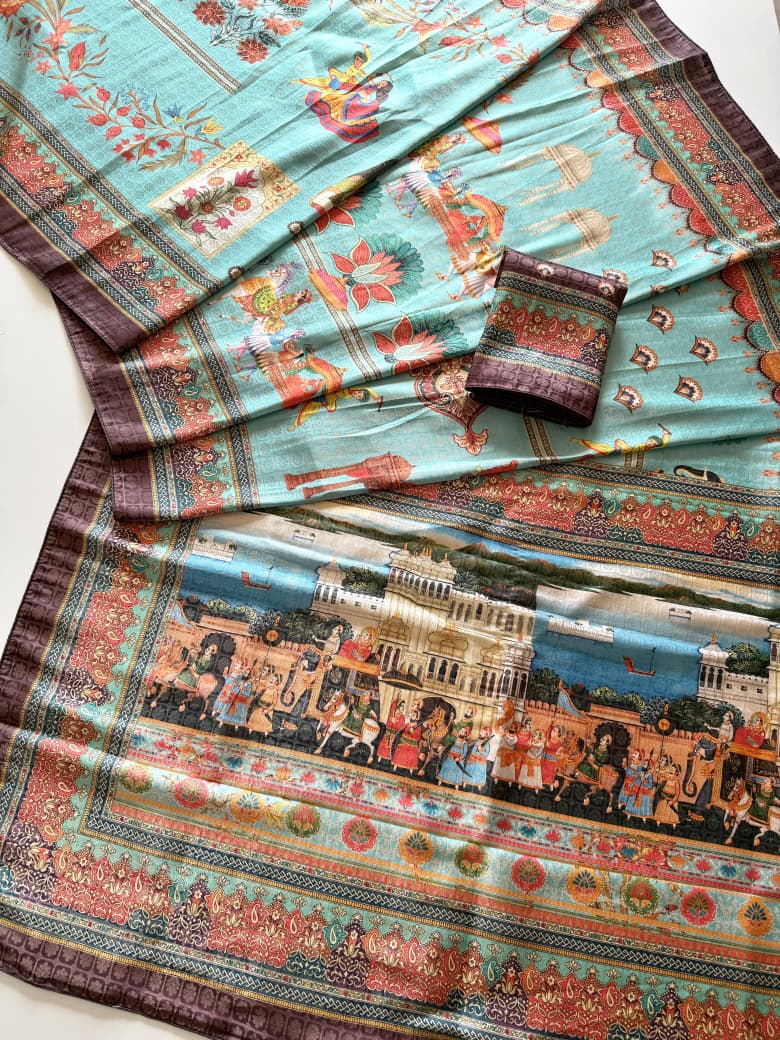 Amrah Scjb Rajwadi D Pashmina Silk Saree Collection