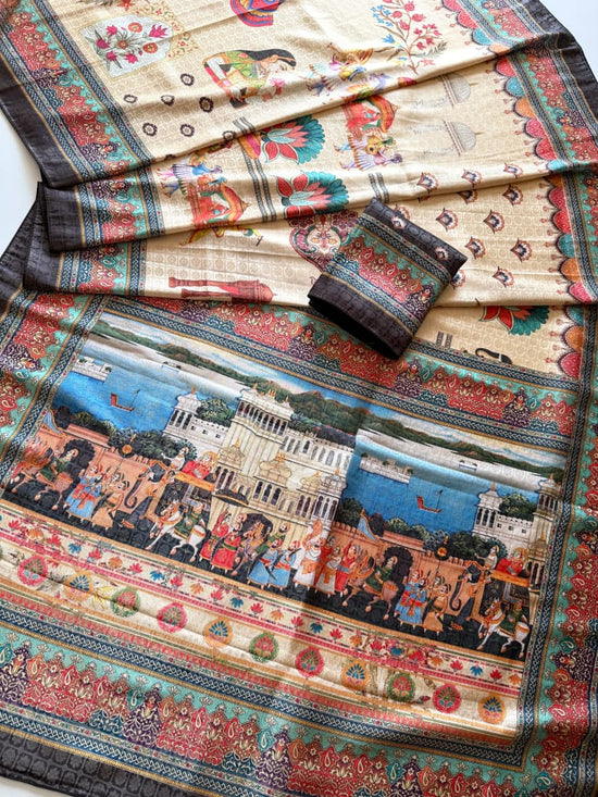 Amrah Scjb Rajwadi D Pashmina Silk Saree Collection