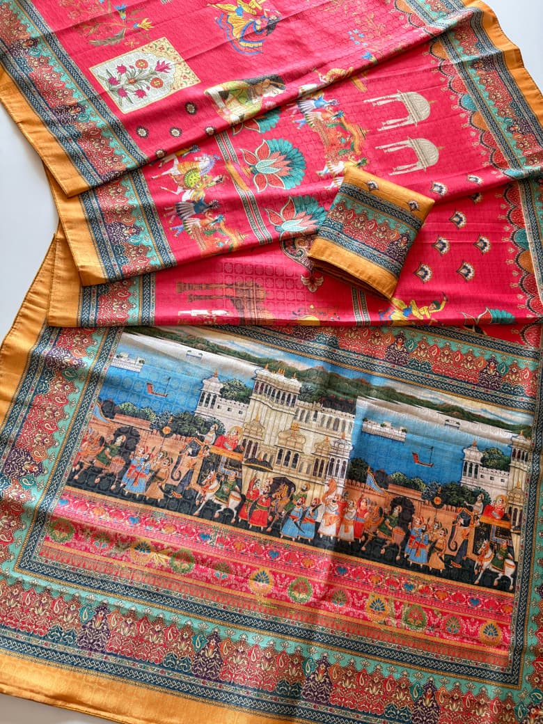 Amrah Scjb Rajwadi D Pashmina Silk Saree Collection