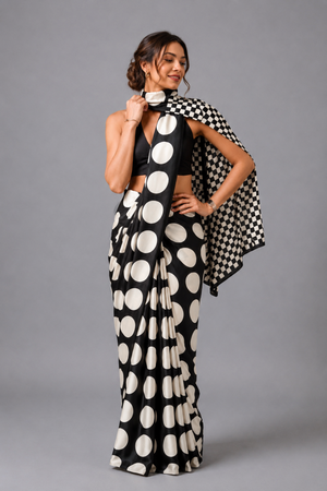 Amrah Sf Mitwa Gaji Silk Ajrakh Printed Saree