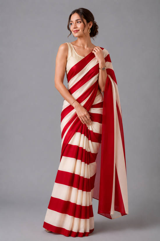 Amrah Sf Mitwa Gaji Silk Ajrakh Printed Saree