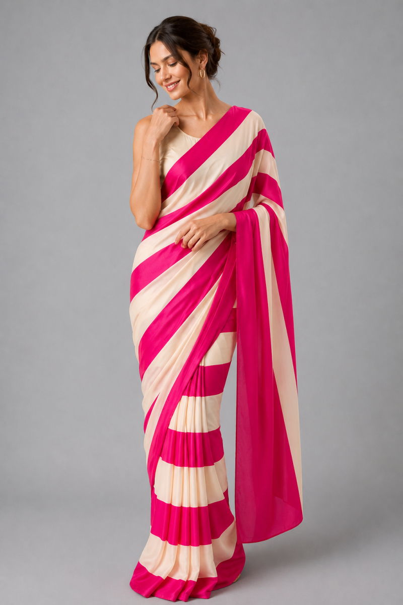 Amrah Sf Mitwa Gaji Silk Ajrakh Printed Saree
