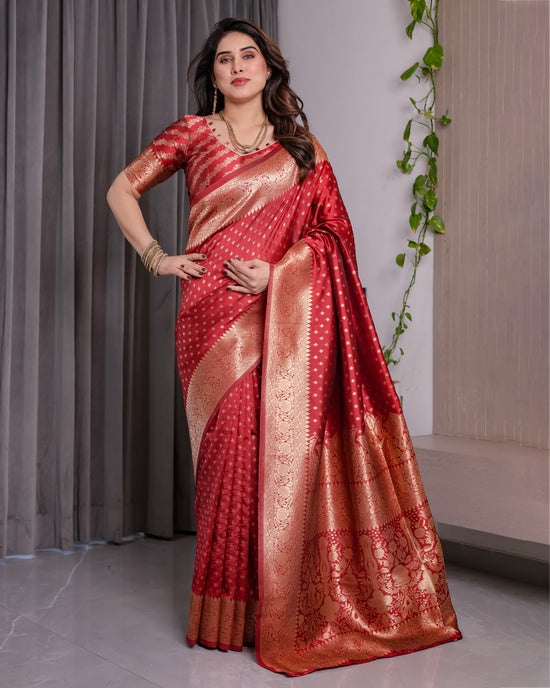 Amrah Wholesale Sh Jcq 05 Soft Lichi Silk Saree