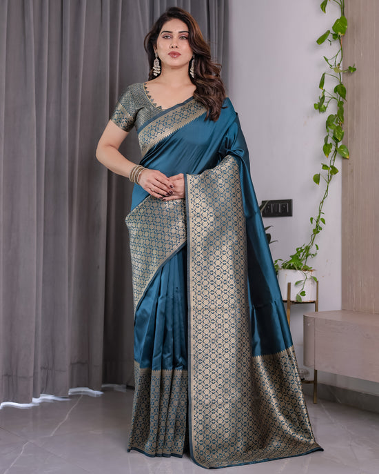 Amrah Wholesale Sh Jcq 06 Soft Lichi Silk Saree