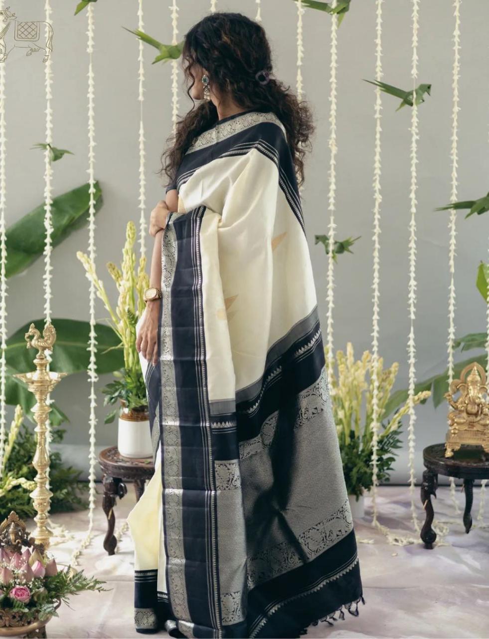 Soft Lichi Silk 6098 Jacquard Work Saree Collection - Amrah Wholesale