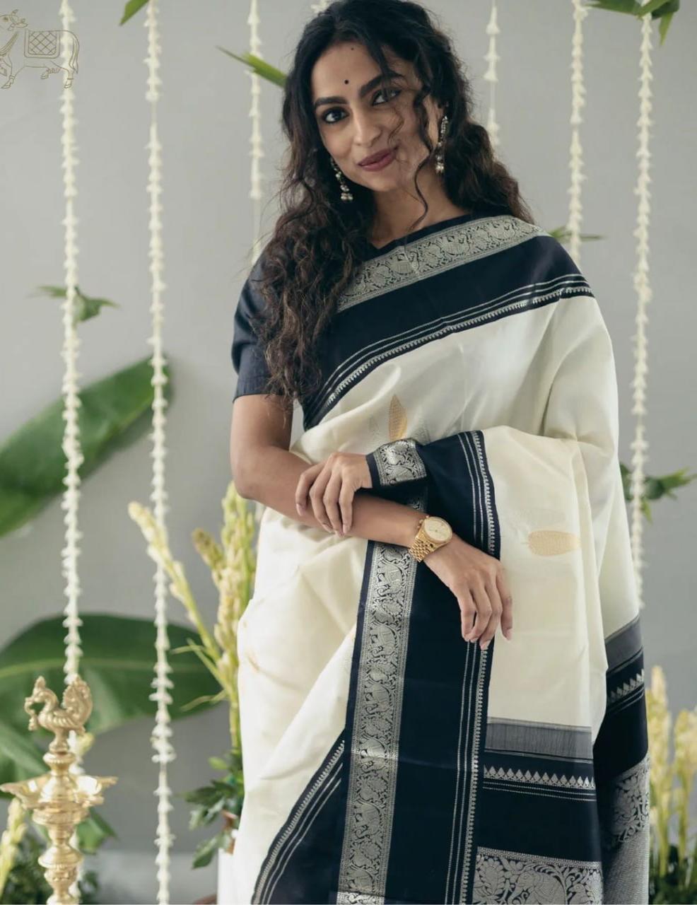 Soft Lichi Silk 6098 Jacquard Work Saree Collection - Amrah Wholesale