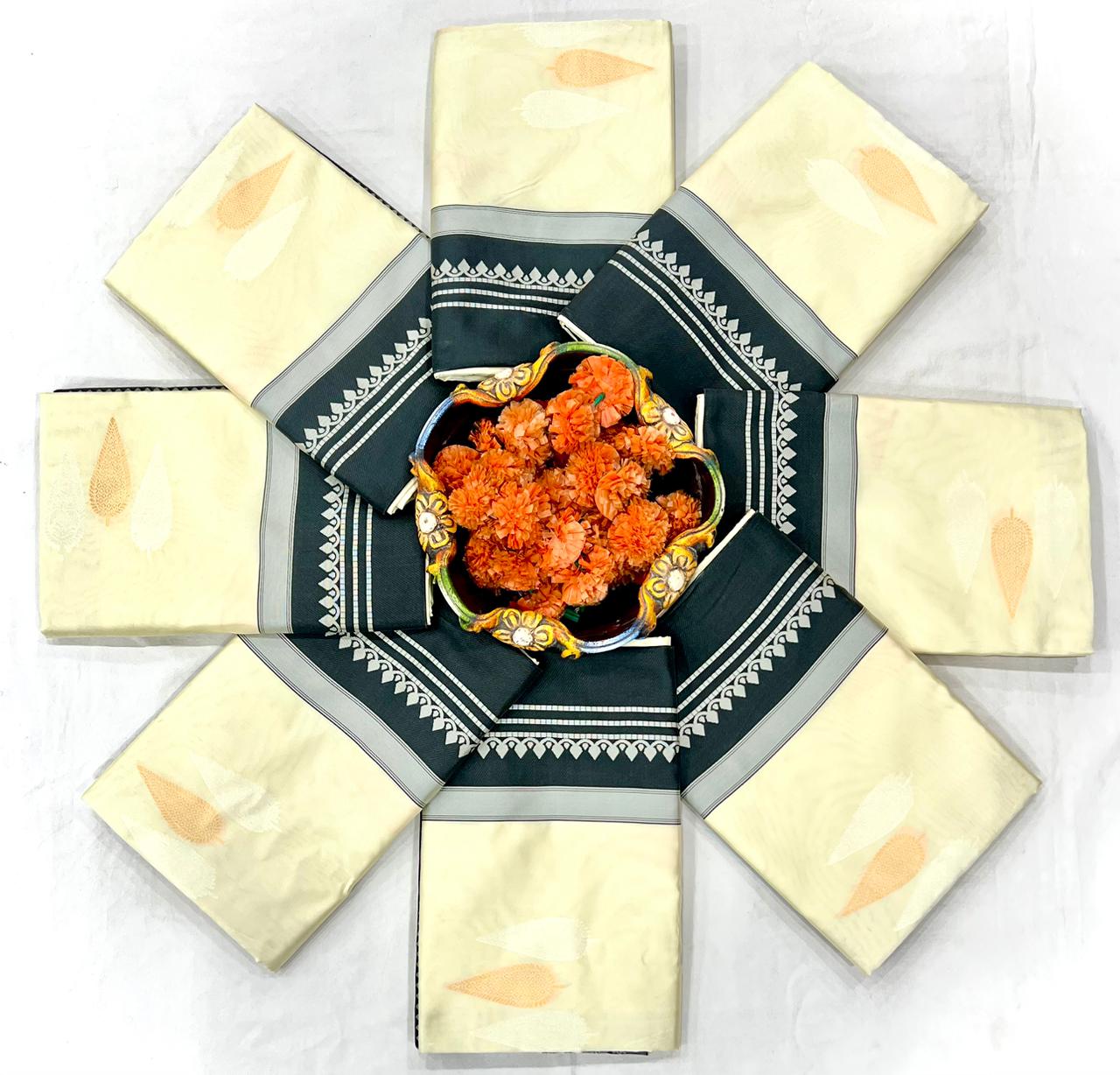 Soft Lichi Silk 6098 Jacquard Work Saree Collection - Amrah Wholesale