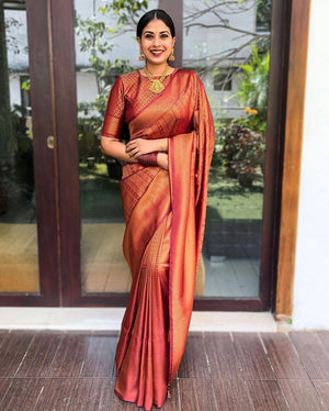 Amrah Wholesale Soft Silk 4009 Lichi Silk Saree