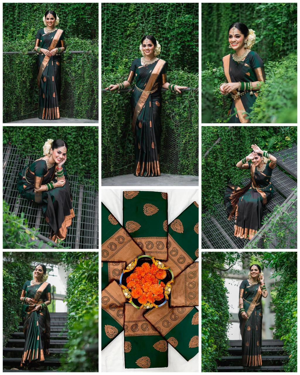 Amrah Soft Silk 4066 Lichi Silk Saree Wholesale - Amrah Wholesale