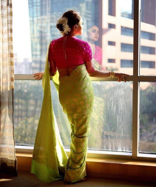 Soft Silk 5005 Lichi Silk Jacquard Work Saree Collection - Amrah Wholesale