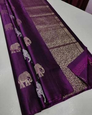 Amrah Wholesale Soft Silk 5014 Lichi Silk Saree