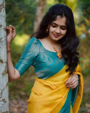 Amrah Soft Silk 5019 Soft Lichi Silk Saree