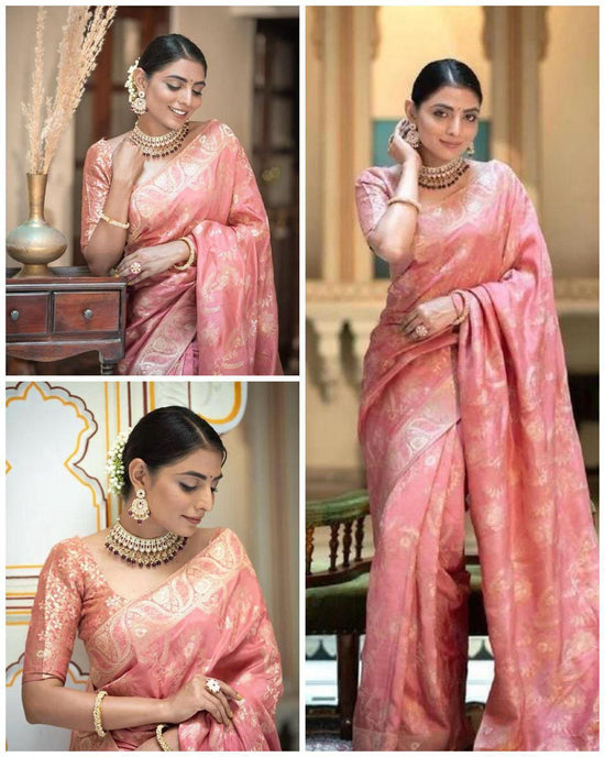 Amrah Soft Silk 5072 Lichi Silk Saree - Amrah Wholesale