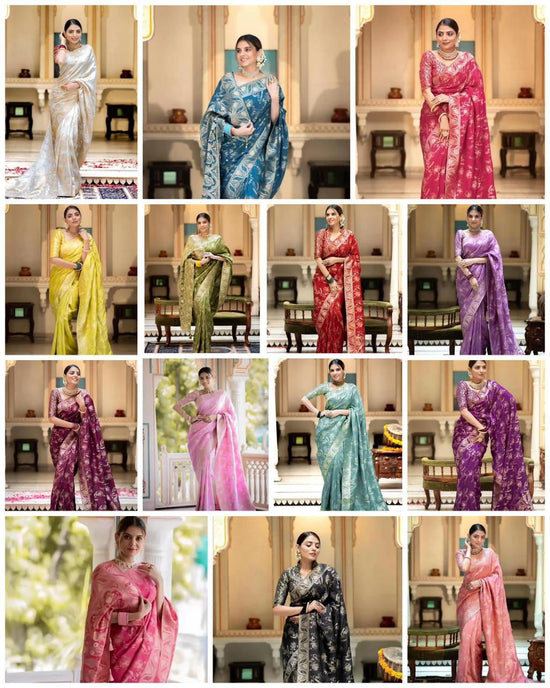 Amrah Soft Silk 5072 Lichi Silk Saree - Amrah Wholesale