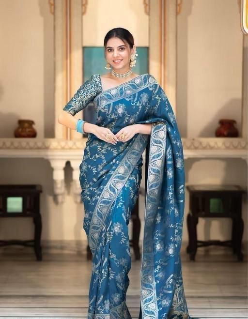 Amrah Soft Silk 5072 Lichi Silk Saree - Amrah Wholesale
